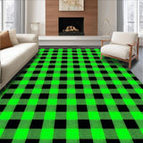 Elegant Dark Tartan Motif Design(Green)