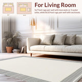 Clean Cut Striped Visual Harmony(Ivory)