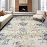 Elegant Distressed Striped Design(Beige)