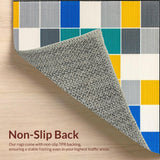 Ultra Soft Area Rug, Non Slip, Stain Resistant, Washable Area Rugs for Living Room, Bedroom, Whimsical Contemporary Game Layout(Gray)