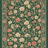 Ultra Soft Area Rug, Non Slip, Stain Resistant, Washable Area Rugs for Living Room, Bedroom, Rustic Nature-Inspired Textile(Green)