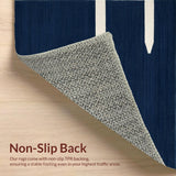 Navy Blue Whimsical Sky Design(Blue)
