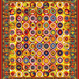 Ultra Soft Area Rug, Non Slip, Stain Resistant, Washable Area Rugs for Living Room, Bedroom, Dynamic Colorful Swirl Design(Yellow)