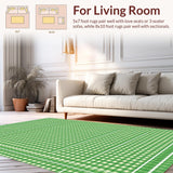 Rustic Checkerboard Visual Appeal(Green)