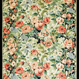 Ultra Soft Area Rug, Non Slip, Stain Resistant, Washable Area Rugs for Living Room, Bedroom, Artistic Green Floral Interpretation(Beige)