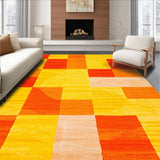 Ultra Soft Area Rug, Non Slip, Stain Resistant, Washable Area Rugs for Living Room, Bedroom, Whimsical Cookie-Inspired Aesthetic(Orange)