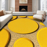 Ultra Soft Area Rug, Non Slip, Stain Resistant, Washable Area Rugs for Living Room, Bedroom, Bright Yellow Non-Shedding Entryway Accent Rug(Yellow)