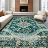 Chic Distressed Oceanic Motif(Blue)