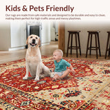 Distressed Abstract Colorful Design(Red)