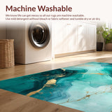 Striking Gold and Aqua Motif(Green)