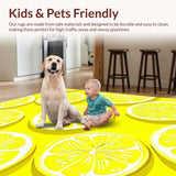 Sunny Whimsical Patterned Mat(Yellow)