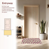 Ultra Soft Area Rug, Non Slip, Stain Resistant, Washable Area Rugs for Living Room, Bedroom, Animal Print Bedroom Rug Machine Washable Pastel Colors(Beige)