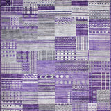 Ultra Soft Area Rug, Non Slip, Stain Resistant, Washable Area Rugs for Living Room, Bedroom, Dynamic Abstract Expressionist Theme(Purple)