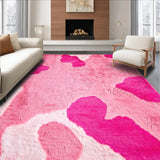 Ultra Soft Area Rug, Non Slip, Stain Resistant, Washable Area Rugs for Living Room, Bedroom, Elegant Soft Dreamy Atmosphere(Pink)
