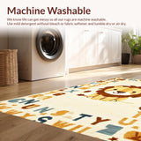 Charming Alphabetic Lion Art(Beige)