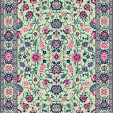 Elegant Green Floral Touch(Ivory)