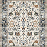 Eclectic Floral Medallion Design(Ivory)