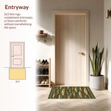 Ultra Soft Area Rug, Non Slip, Stain Resistant, Washable Area Rugs for Living Room, Bedroom, Earthy Toned Pike Imagery(Brown)