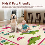 Dynamic Child Friendly Dino Illustrations(Pink)