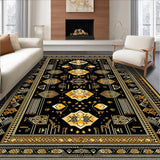 Intricate Ethnic Tiled Arrangement(Black)