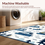 Trendy Blue Gray Nature Fusion(Blue)