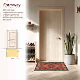 Bold Multicolored Woven Design(Red)