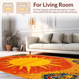 Artistic Whimsical Sunray Composition(Red)