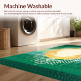 Elegant Linear Ombre Fabric(Green)