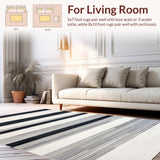 Earthy Toned Striped Leisure(Black)