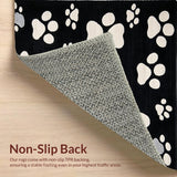 Ultra Soft Area Rug, Non Slip, Stain Resistant, Washable Area Rugs for Living Room, Bedroom, Stylish Abstract Animal Pattern(Black)