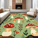 Cozy Earthy Tones Mushroom Design(Green)
