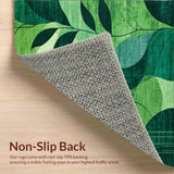 Nature Inspired Leaf Motif with Abstract Botanical Design(Green)