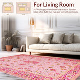 Stylish Distressed Medallion Style(Pink)