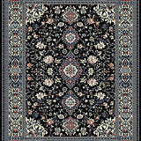 Dynamic Vintage Inspired Floral Scheme(Black)