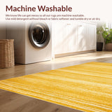 Ultra Soft Area Rug, Non Slip, Stain Resistant, Washable Area Rugs for Living Room, Bedroom, Sunny Minimalist Cozy Texture(Gold)