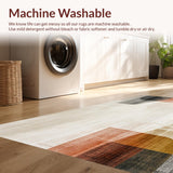 Area Vintage Distressed Beige Brown Abstract(Beige)