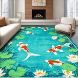 Colorful Nature Inspired Koi Design(Blue)