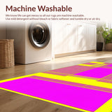 Ultra Soft Area Rug, Non Slip, Stain Resistant, Washable Area Rugs for Living Room, Bedroom, Dynamic Color Pop Design(Yellow)