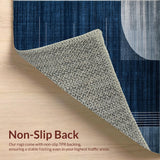 Elegant Textured Geometric Shapes(Blue)