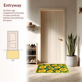 Stylish Vintage Floral Touch(Yellow)