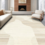 Artful Beige Tiled Composition(Beige)