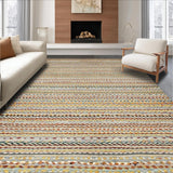 Ultra Soft Area Rug, Non Slip, Stain Resistant, Washable Area Rugs for Living Room, Bedroom, Luxurious Handcrafted Nature-Inspired Look(Gray)