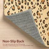 Ultra Soft Area Rug, Non Slip, Stain Resistant, Washable Area Rugs for Living Room, Bedroom, Safari Chic Animal Print Aesthetic(Beige)