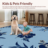 Vibrant Tropical Motif Runner(Blue)