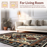 Elegant Black Geometric Motif(Black)
