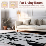 Charming Quirky Feline Art(Black)