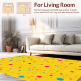 Joyful Abstract Color Splash Motif(Yellow)