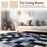 Contemporary Minimalist Checkered Style(Black)