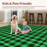 Minimalist Layered Checkered Visual(Green)