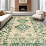 Beige Green Distressed Look Pet Kids Durable Texture(Beige)